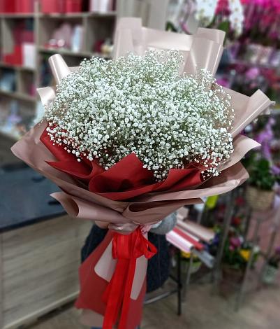 Букет цветов из: Гипсофила в Николаевске