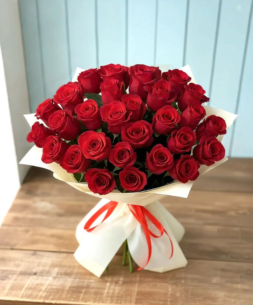 Букет 29 Красных роз в Николаевске