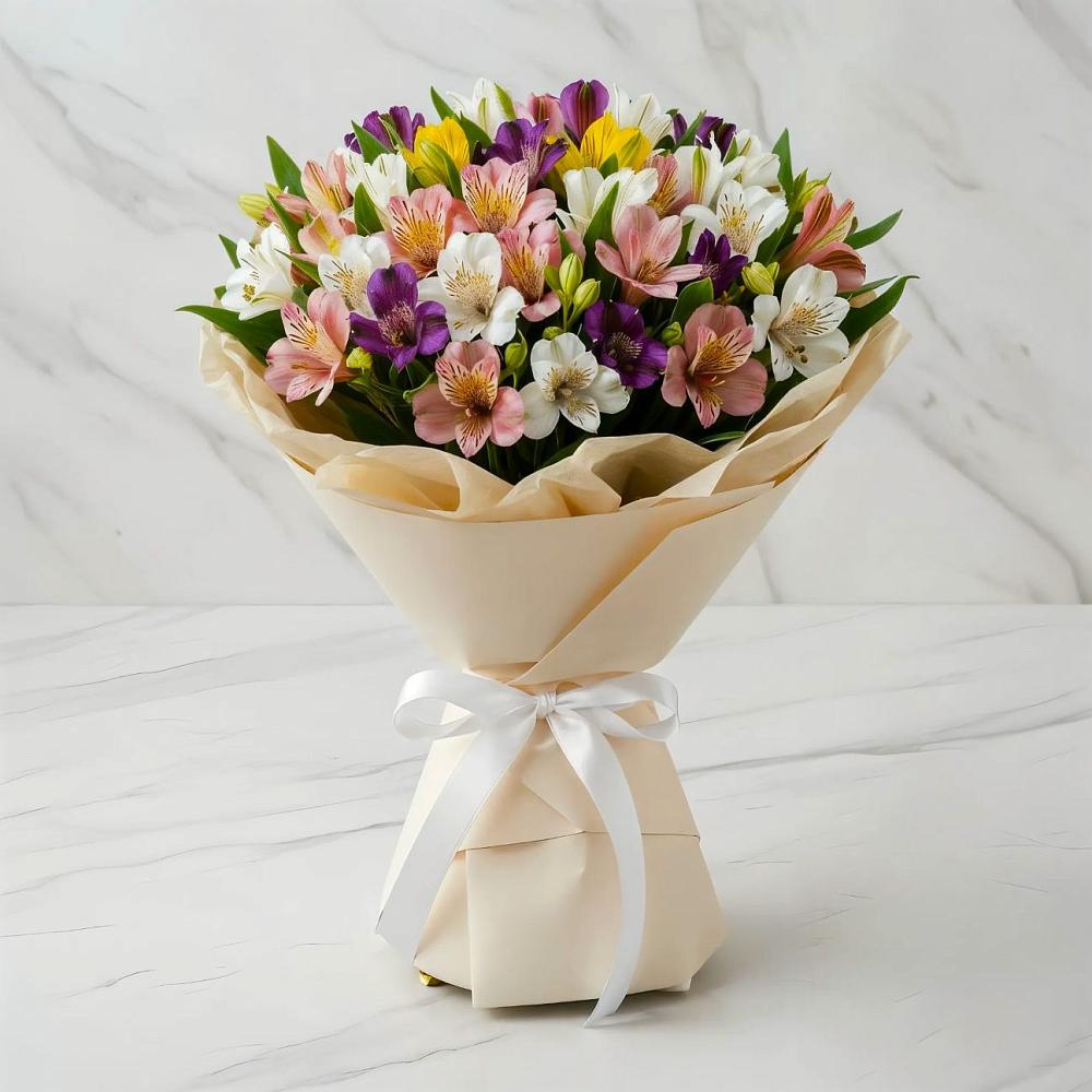 Букет цветов из: Альстромерии в Николаевске