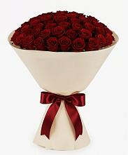 Букет 101 Бордовая роза Блэк Бакарра в Николаевске