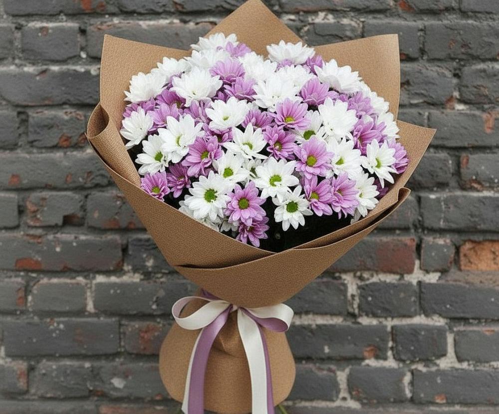 Букет цветов из: Хризантемы в Николаевске