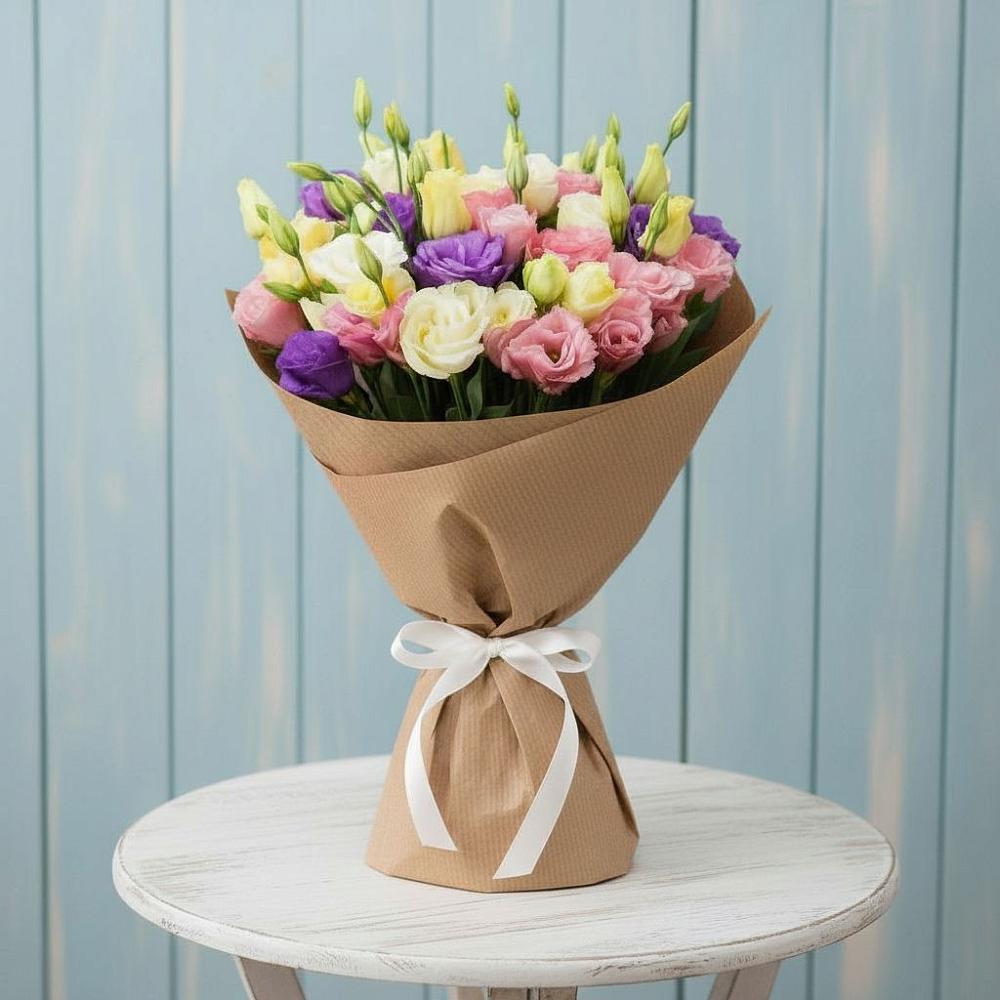 Букет цветов из: Лизиантусы в Николаевске