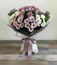 Букет цветов из:  Хризантемы и Розы #REPLACE_PRED# Николаевске