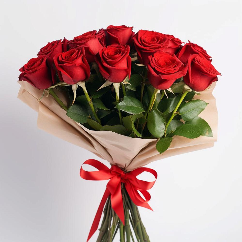 Букет 11 Красных роз Эдлесс Лав в Николаевске