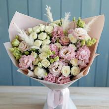 Букет цветов из:  Альстромерии и Розы в Николаевске