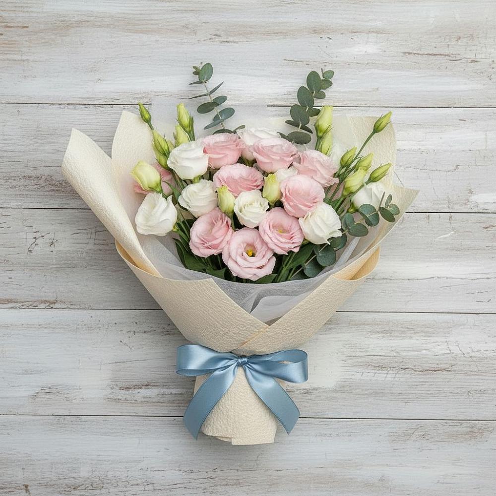 Букет цветов из: Лизиантусы в Николаевске